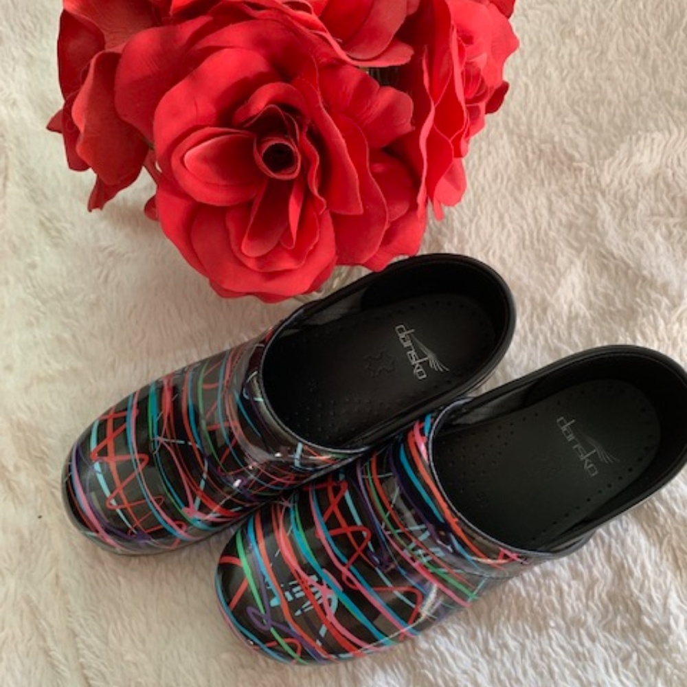 Dansko Clog Amazing Paint Splatter